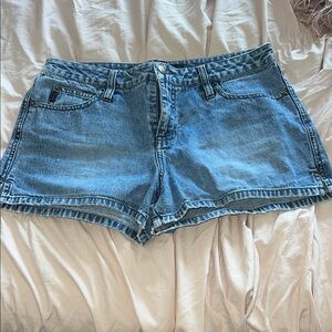 Blue Denim low rise juniors Shorts
